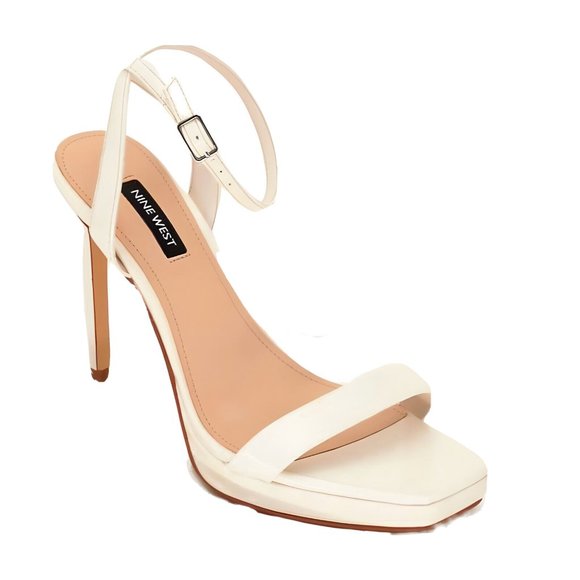 Nine West Shoes - NINE WEST FOOTWEAR Womens Zadie Heeled Sandal, Chic Cream, Size 8